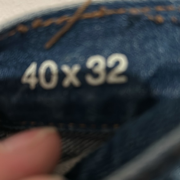 Gap 1969 40x32 lines on front lighter front of legs real nice style on these jea - Picture 4 of 7